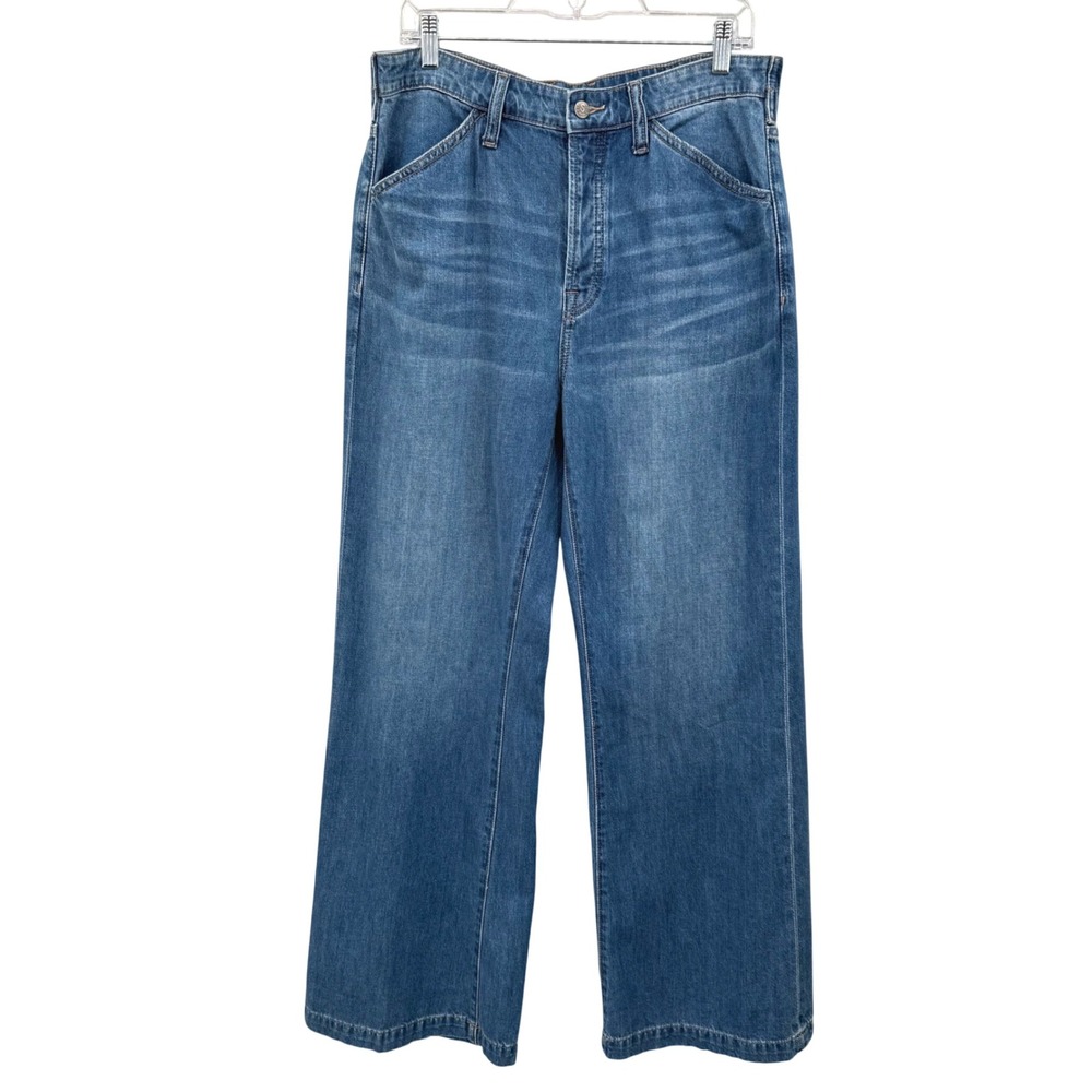 Sundance‎ Womens Greta Wide-Leg Denim Trouser Jeans Button Fly 
Size 29